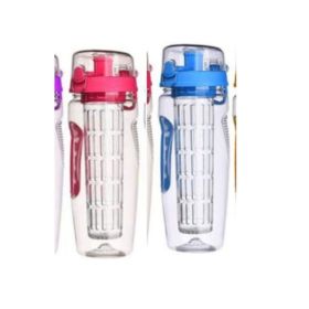 32Oz Fruit Infusing Infuser Water Bottle Water Fruit Bottle BPA Free Plastic Sport Fruit Infuser Water Bottles With Infuser Juice Shaker Drink Bo (Option: Set2)