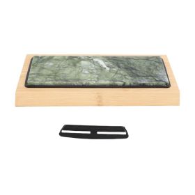 Green Jade Sharpening Stone 2 Side Grit 10000 Fine Polishing Whetstone With Bambusoideae Base Angle Guide (Option: Default)