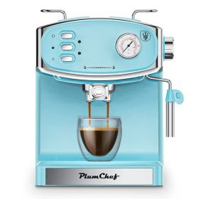 20 Bar Espresso Machine For Home- Professional Compact Espresso Maker With Milk Frother Steam Wand, Pressure Gauge & 54oz Large Water Tank, Low N (Option: PLKFJ6828)